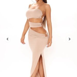 Elegant Beige Maxi dress